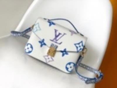 cheap quality Louis Vuitton M23055 Pochette Metis blue